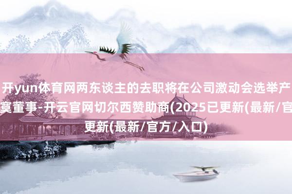 开yun体育网两东谈主的去职将在公司激动会选举产生新任落寞董事-开云官网切尔西赞助商(2025已更新(最新/官方/入口)