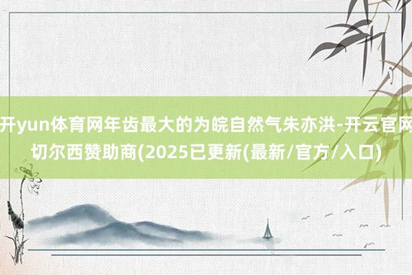 开yun体育网年齿最大的为皖自然气朱亦洪-开云官网切尔西赞助商(2025已更新(最新/官方/入口)